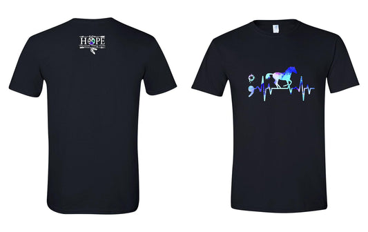 Hope Riding Horse Heartbeat Softstyle T-Shirt (64000)