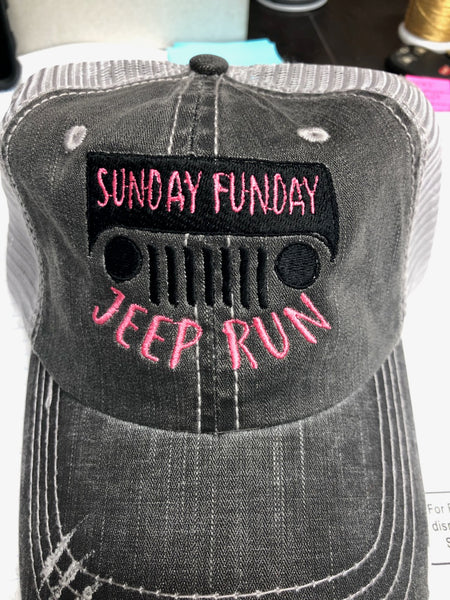 Jeep Run- Sunday Funday Hat