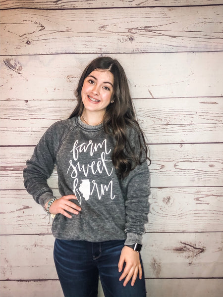 Farm Sweet Farm Bella Canvas Sweatshirt