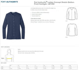 HSHS Port Authority® Ladies Concept Stretch Button-Front Cardigan (E. LM1008)