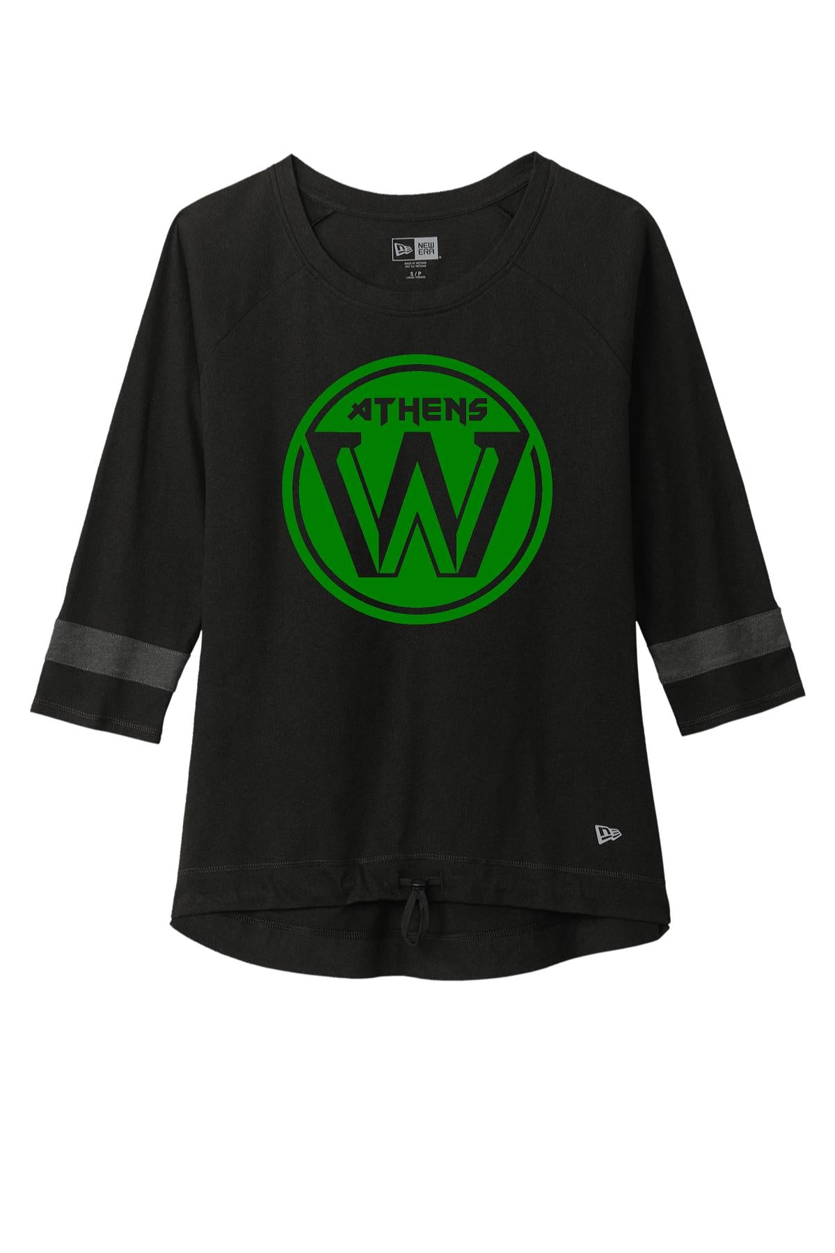 Athens Warriors New Era ® Ladies Tri-Blend 3/4-Sleeve Tee (P.LNEA136)