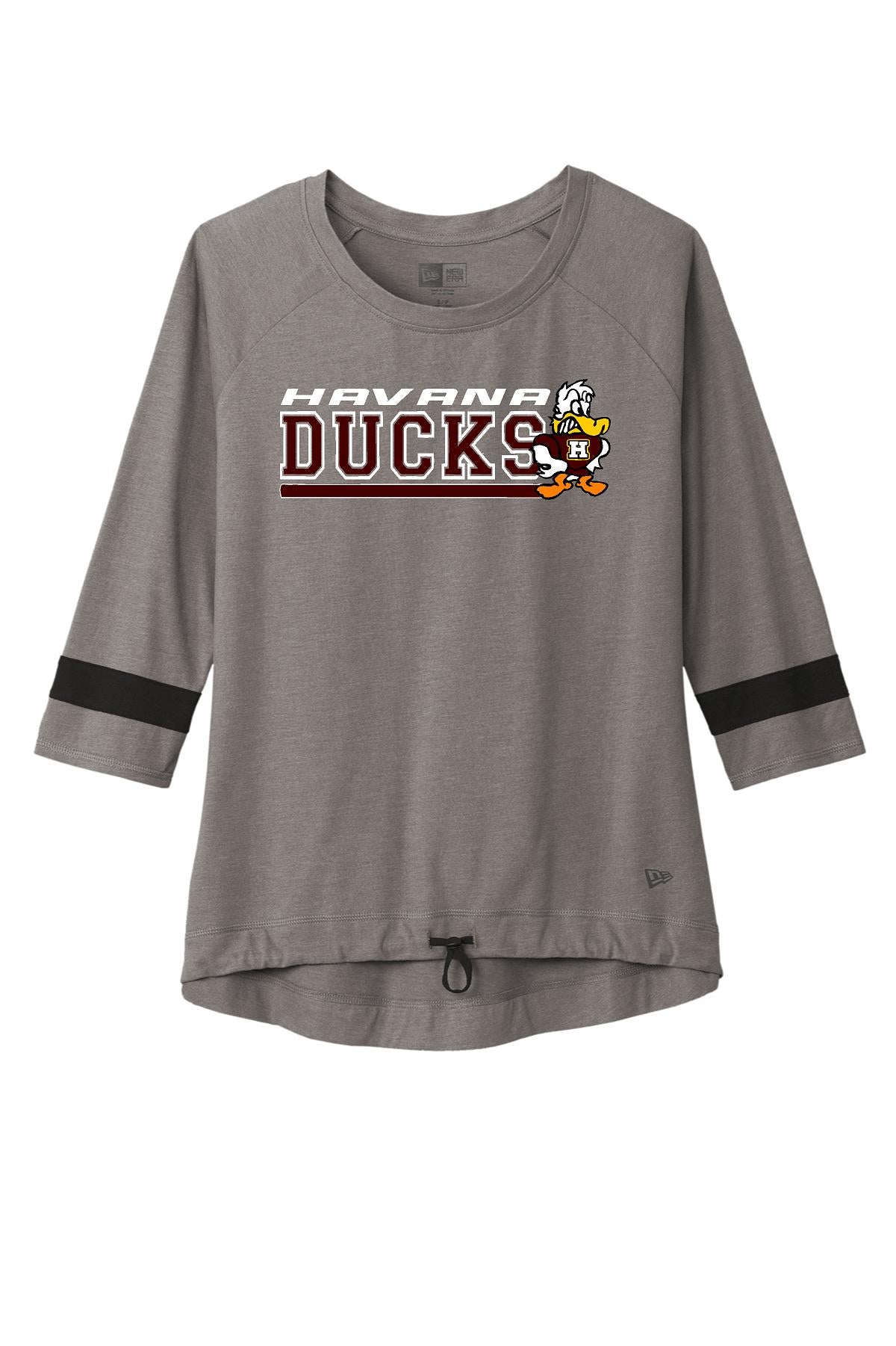 Havana Ducks New Era ® Ladies Tri-Blend 3/4-Sleeve Tee (P.LNEA136)