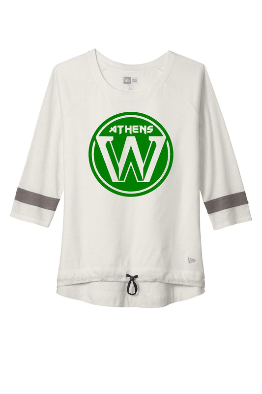 Athens Warriors New Era ® Ladies Tri-Blend 3/4-Sleeve Tee (P.LNEA136)