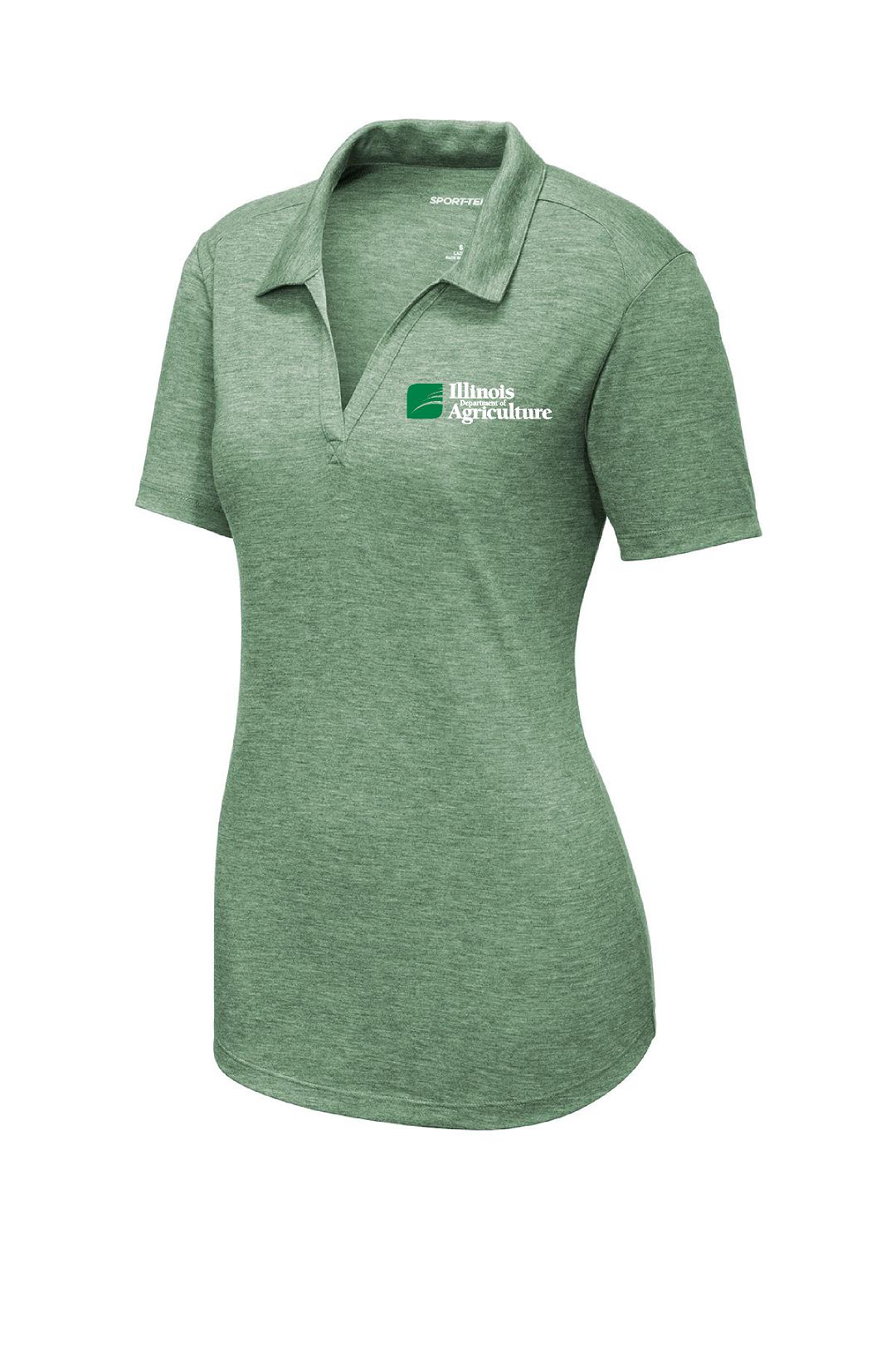 Illinois Department of Agriculture Ladies PosiCharge ® Tri-Blend Wicking Polo (E.LST405)