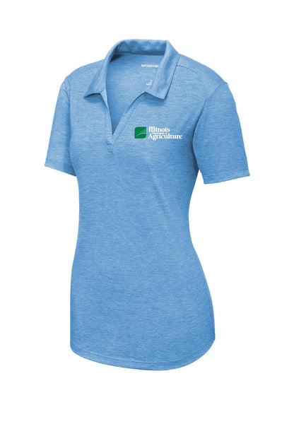 Illinois Department of Agriculture Ladies PosiCharge ® Tri-Blend Wicking Polo (E.LST405)