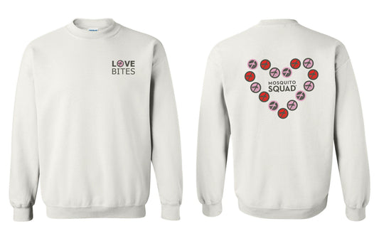 Mosquito Squad LOVE BITES Crew Sweatshirt (POCKET LOGO)