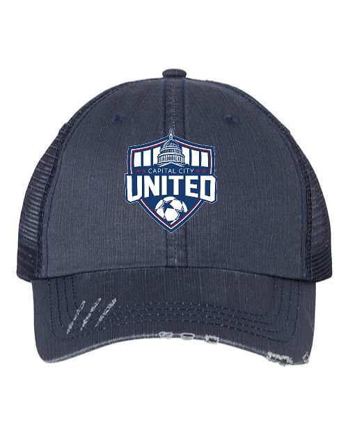 CAPITAL CITY UNITED SOCCER VINTAGE HAT (E.6990 Navy/Navy)