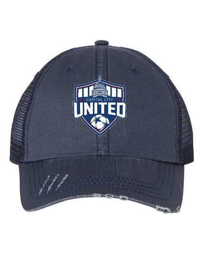 CAPITAL CITY UNITED SOCCER VINTAGE HAT (E.6990 Navy/Navy)