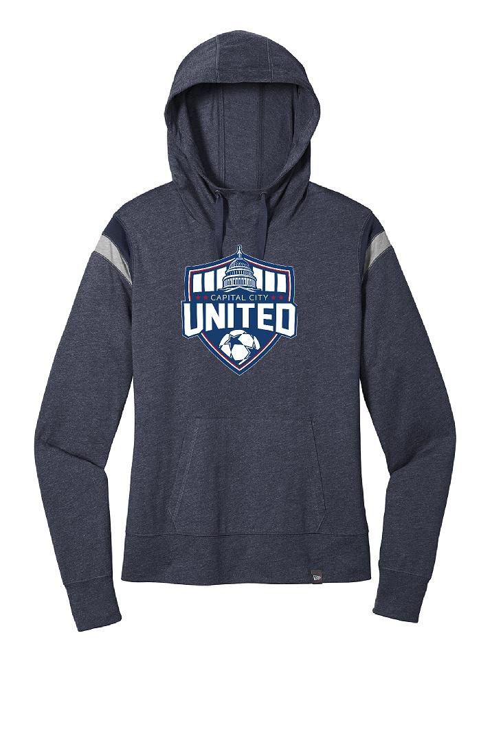 CAPITAL CITY UNITED SOCCER LADIES HERITAGE BLEND HOODIE (P.LNEA108 True Navy)