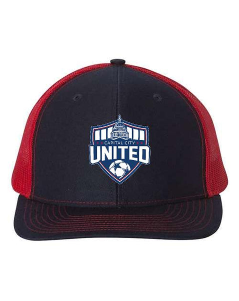 CAPITAL CITY UNITED SOCCER RICHARDSON UNFITTED HAT (E.112 Navy/Red)