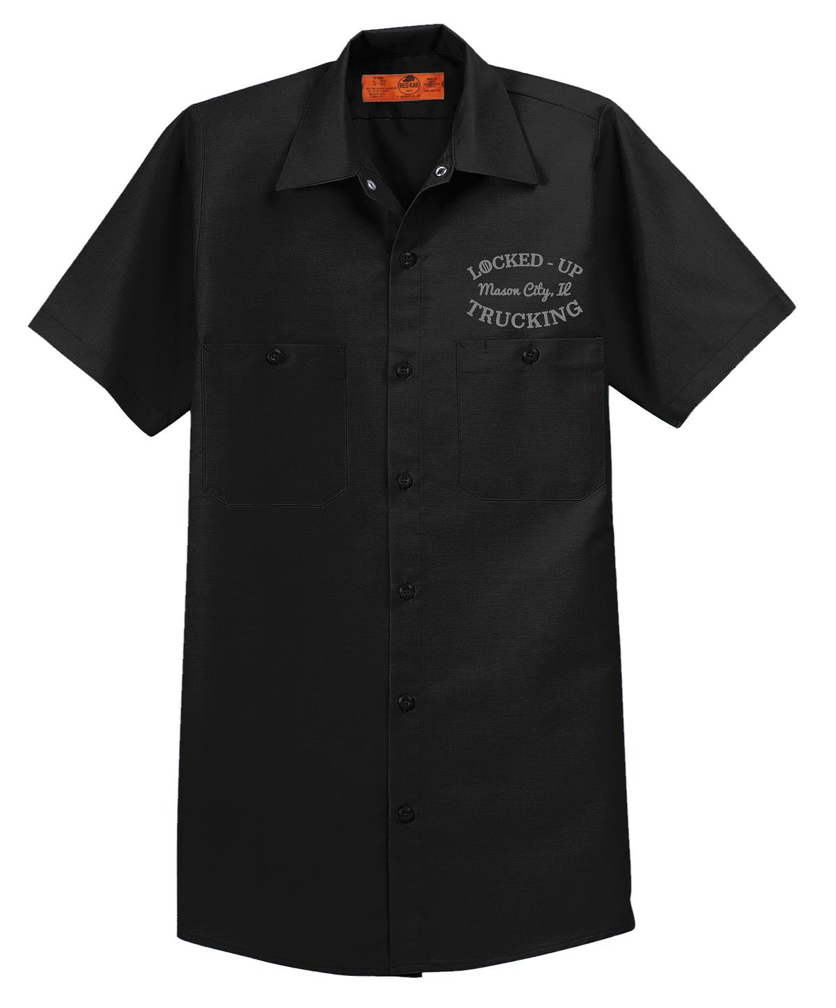 LOCKED-UP TRUCKING Red Kap® Short Sleeve Industrial Work Shirt (E. SP24)