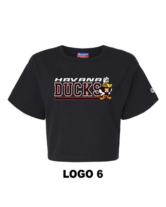 HAVANA DUCKS Champion - Women's Heritage Jersey Crop T-Shirt - (P.T453W)