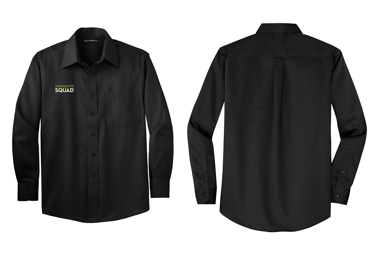 Mosquito Squad Button Up Twill Shirt (E.W808)