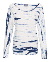 Women's French Terry Off-the-Shoulder Tie-Dyed Sweatshirt (W20173)