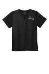 SIU Medicine Simmons Cancer Institute WonderWink® Unisex WorkFlex™ Chest Pocket V-Neck Top (E. WW3160)