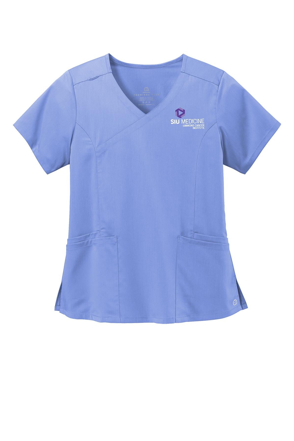 SIU Medicine Simmons Cancer Institute WonderWink® Women’s Premiere Flex™ Mock Wrap Top (E. WW4268)