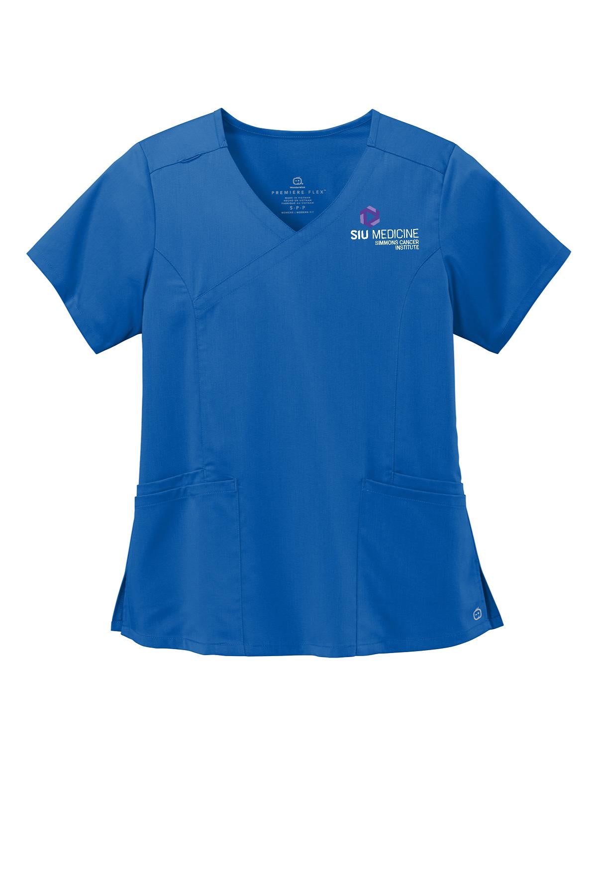 SIU Medicine Simmons Cancer Institute WonderWink® Women’s Premiere Flex™ Mock Wrap Top (E. WW4268)