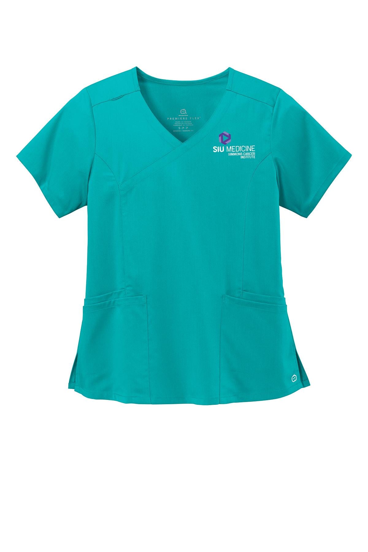 SIU Medicine Simmons Cancer Institute WonderWink® Women’s Premiere Flex™ Mock Wrap Top (E. WW4268)