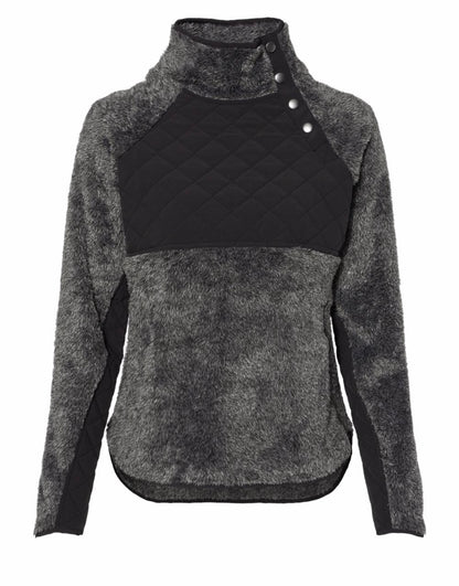 Women's Quilted Fuzzy Fleece Boxercraft Pullover - FZ06