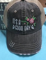 It’s A Good Day Floral Trucker Cap