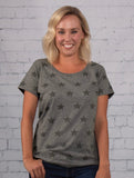 Women’s Vintage Star Scoop Neck T-Shirt (Code Five 3629)